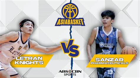 Letran Knights vs Sanzar Pharmaceuticals .